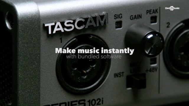 Tascam Series 102i Audio/MIDI Interface | Gear4music смотреть онлайн