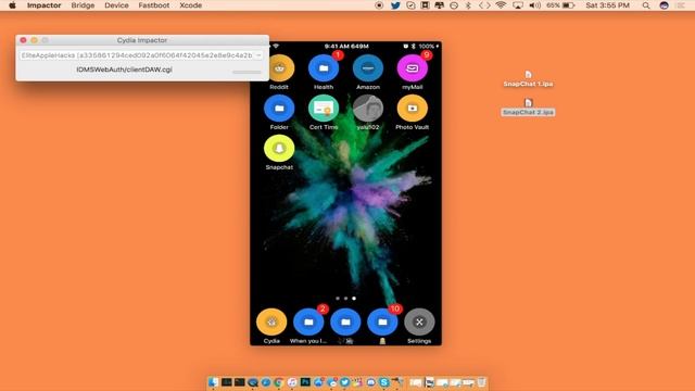 Tutorial: How to get SnapChat ++ NO JAILBREAK! смотреть онлайн