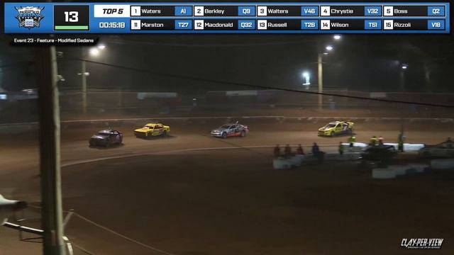 Modified Sedans | National Title 2023/24 - Carrick - 31st Mar 2024 | Clay-Per-View смотреть онлайн