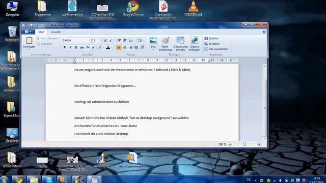 Dreamscene in Windows 7 aktivieren: Videos als Hintergrund смотреть онлайн