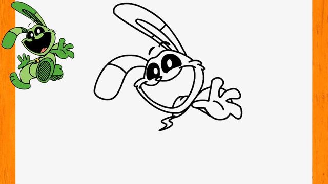 Como dibujar a Hoppy Hopscotch Poppy Playtime 3 Smiling Critters смотреть онлайн