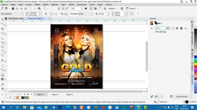 Novo CorelDraw 2021- Exportação de vários conteúdos e páginas, para vários formatos e tamanhos. смотреть онлайн
