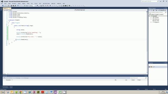 How to create a console application in Visual Studio 2012 with c# смотреть онлайн
