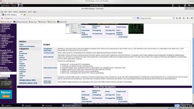 DoS attack demonstration part 2 Combine slowloris pl with nmap - Firewall Training Videos смотреть онлайн
