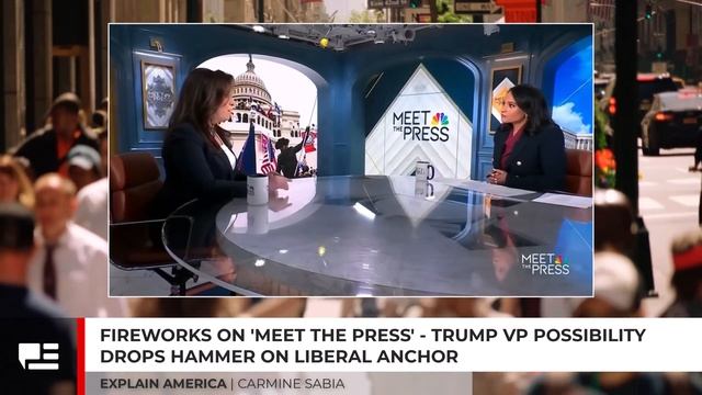 Fireworks On 'Meet The Press' - Trump VP Possibility Drops Hammer On Liberal Anchor