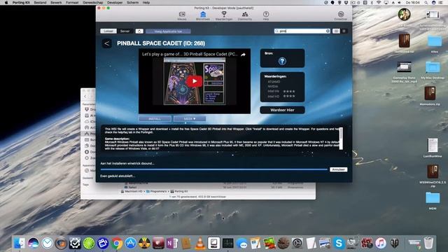 Pinball 3D Space Cadet for Mac using Porting Kit смотреть онлайн