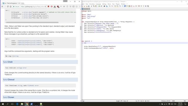 Simple webserver in Go смотреть онлайн