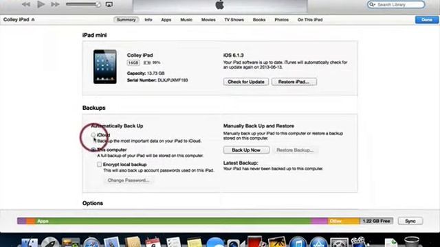 Backup in iTunes смотреть онлайн