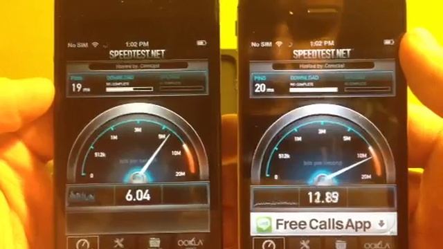 iPhone 5 vs iPhone 4S Speed Test смотреть онлайн