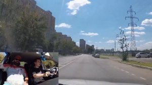 Экзаменационный маршрут Марьино 2025 #3 (2) | Чуть не подбили ГАИ