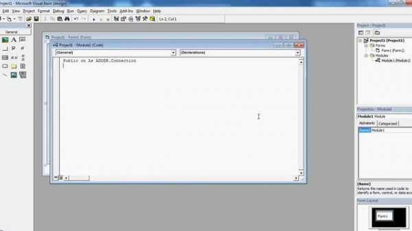 Tutorial visual basic 6 Database Connection ms access 2007