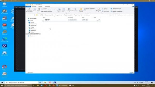 Topaz Video AI (VS) language interface