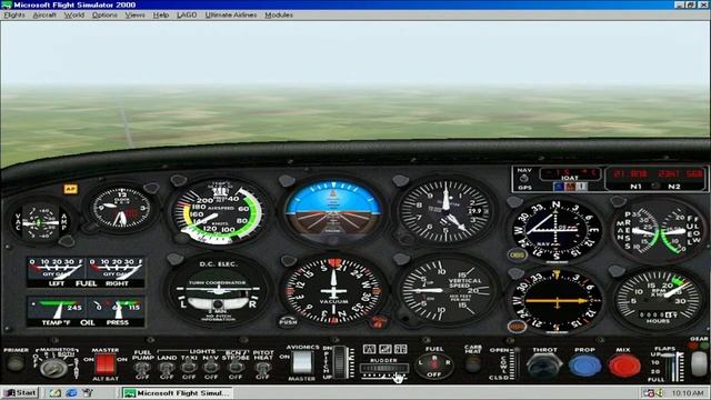 Flight Simulator 2000 (with addons) || KCGX - KCMI || IBM NetVista, P4, 256mb, Radeon 7000, W98 смотреть онлайн