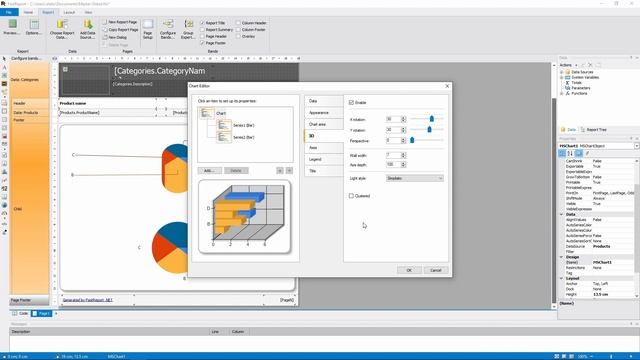 FastReport .NET Objects: Chart Area Settings смотреть онлайн