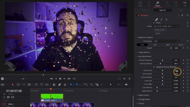 Como fazer CHROMA KEY no DaVinci Resolve - MUITO FÁCIL! смотреть онлайн