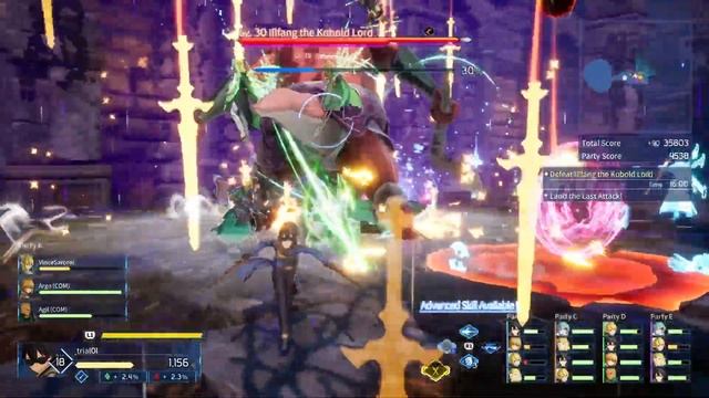 SWORD ART ONLINE Fractured Daydream BETA TEST Landed Last Attack смотреть онлайн