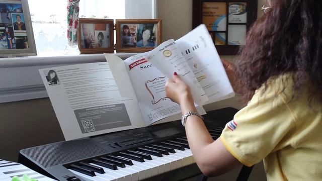 Basic Piano lessons for my children in June, 2017. Video no. 7 смотреть онлайн