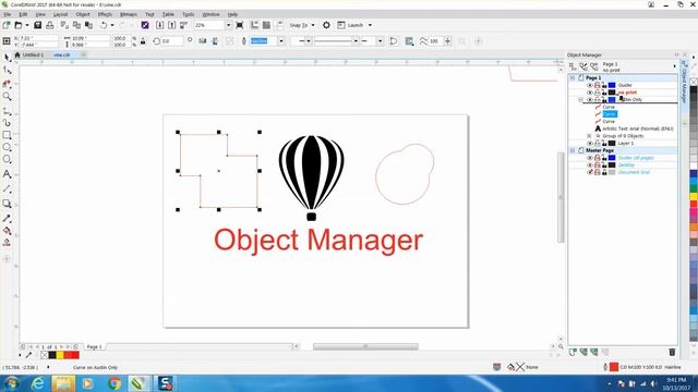 Corel Draw Tips & Tricks Object Manager Part 3 смотреть онлайн