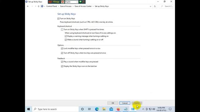 Sticky Keys || Do you want to turn on Sticky Keys ? Disable this keyboard shortcut in Ease of Acces смотреть онлайн