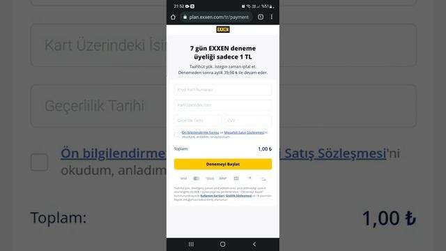 EXXEN Deneme Üyeliği Nasıl Yapılır? (1TL) смотреть онлайн
