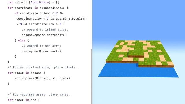Swift Playground:Arrays - Island Builder смотреть онлайн