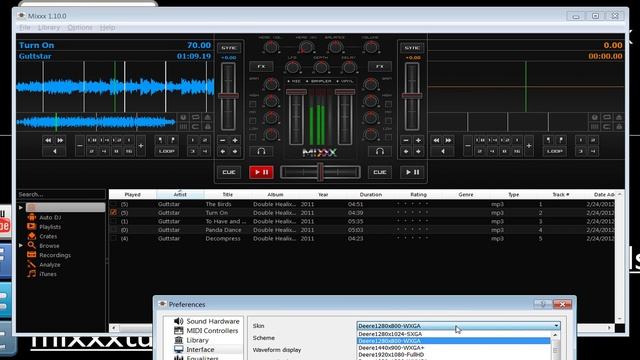 How to change skins in Mixxx free Digital DJ смотреть онлайн