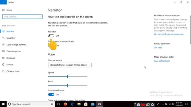 How to enable/disable narrator voice assistant on windows 10 смотреть онлайн