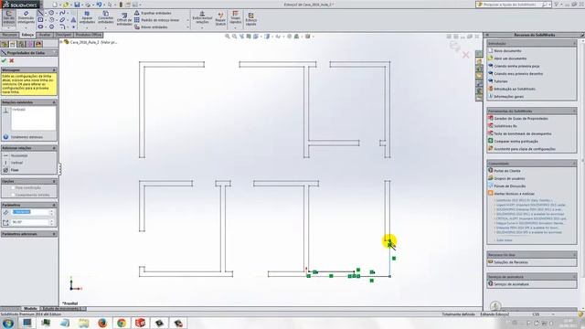 Aula 13 4 SolidWorks Praticando Desenho Piso casa house смотреть онлайн