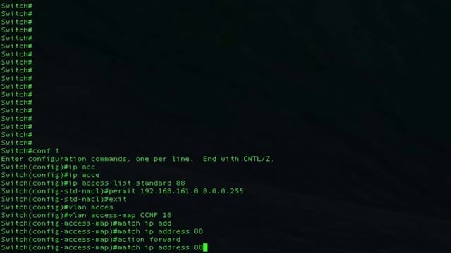 VACL's VLAN Access List's смотреть онлайн