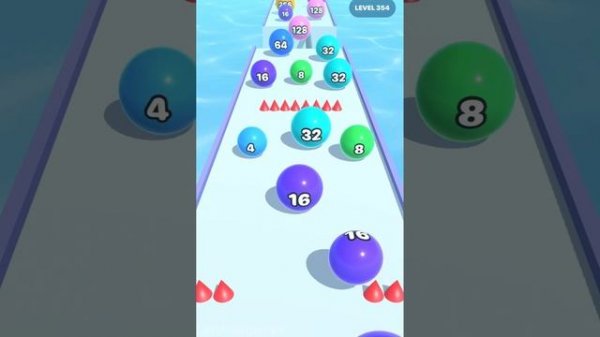 Soft Ball Run Merge 2048 ! All Levels Gameplay (351-356) android, ios