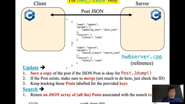 ecs36b zoom Lecture 12/07/2020 Hw#6 concept and demo смотреть онлайн