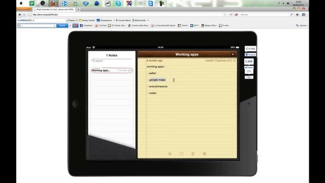 iPad2 Emulator on your browser!! / emulatore ipad2 per il tuo pc!! смотреть онлайн