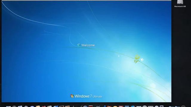 Windows 7 Running on VMWare Fusion 3 смотреть онлайн