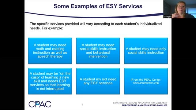 Food for Thought: Extended School Year (ESY) Services смотреть онлайн