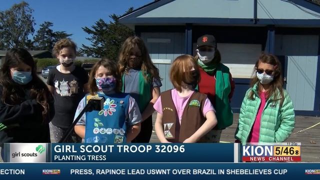 Girl Scouts plant trees to help the environment смотреть онлайн