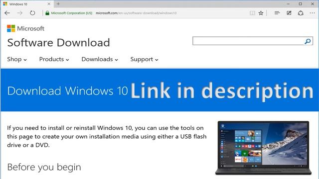 Download Official Windows 10 ISO смотреть онлайн