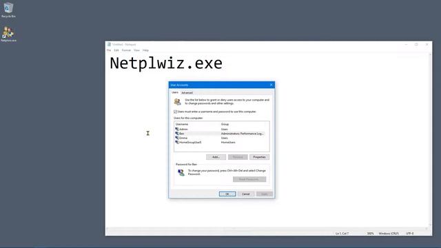 Windows 10: How To Create A Local Offline Account Quickly Using Netplwiz.exe смотреть онлайн