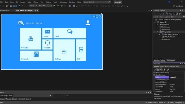 C# Metro UI Design in Windows Forms смотреть онлайн