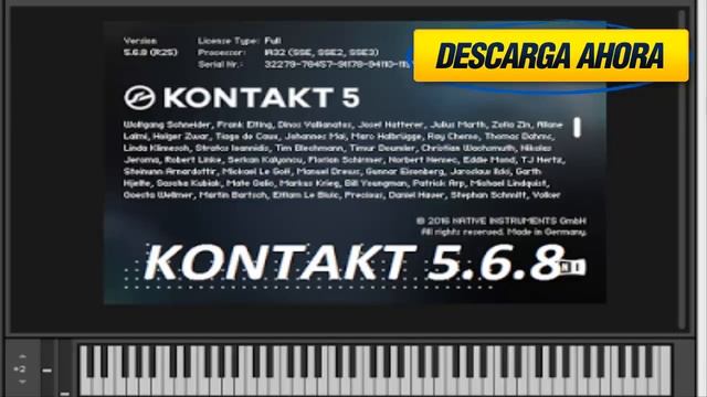 KONTAKT 5.6.8 FULL (WIN / MAC) GRÁTIS 2018 смотреть онлайн