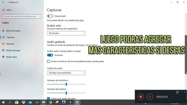 Aumentar el tiempo de grabacion en xbox game bar windows 10 смотреть онлайн