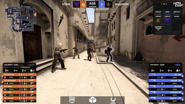 UPG CUP - CS:GO - FINAL - STORM vs QUILLSPRAY смотреть онлайн