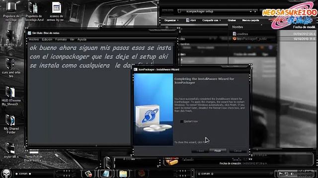 tema black fusion para W7 смотреть онлайн
