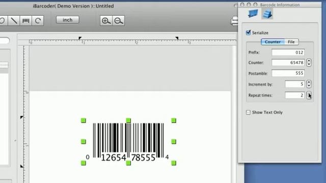 How to make and print mac barcode, from www.CristalLight.com смотреть онлайн