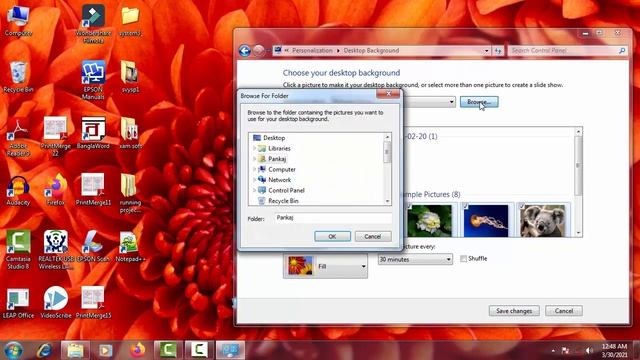 How To Change Computer Desktop Background | Easy Step Background/Wallpaper Change In Bengali смотреть онлайн