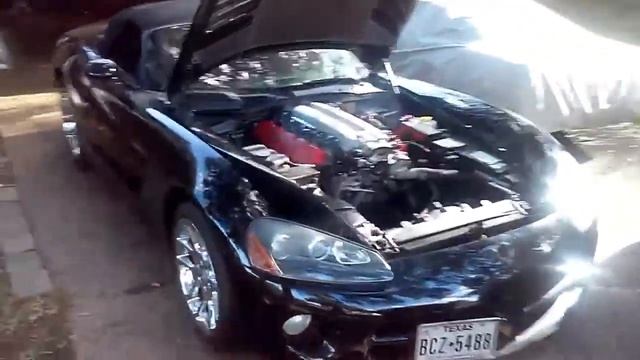Viper 8.3 engine startup after rebuild cammed big cam no tune stock exhaust смотреть онлайн