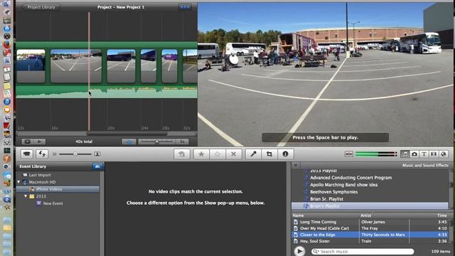 iMovie Mini Lesson (synicing music with pictures) смотреть онлайн