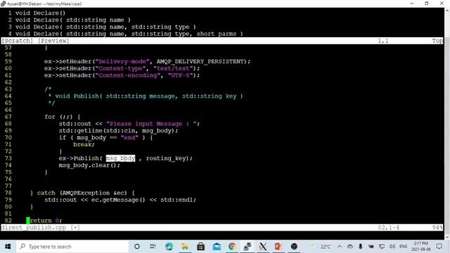C++ Programming on Linux - RabbitMQ Direct Exchange Example in C++ смотреть онлайн