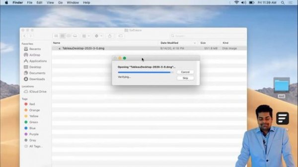 Installation of Tableau Desktop on Mac OS