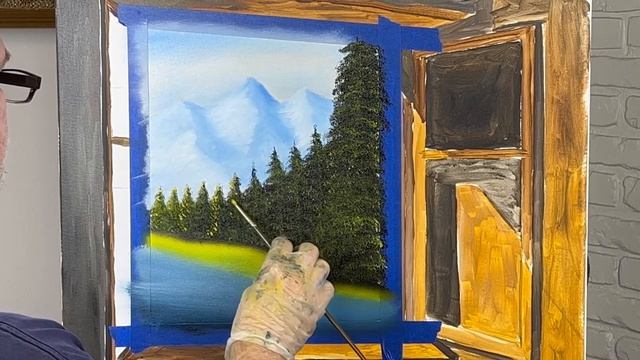 How to paint a scene while looking through a window-demo-for beginner and intermediate artists ￼ смотреть онлайн