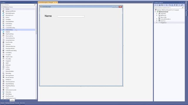 C# Windows Form Tutorial For Beginners 5 - Label, TextBox and Button Control смотреть онлайн